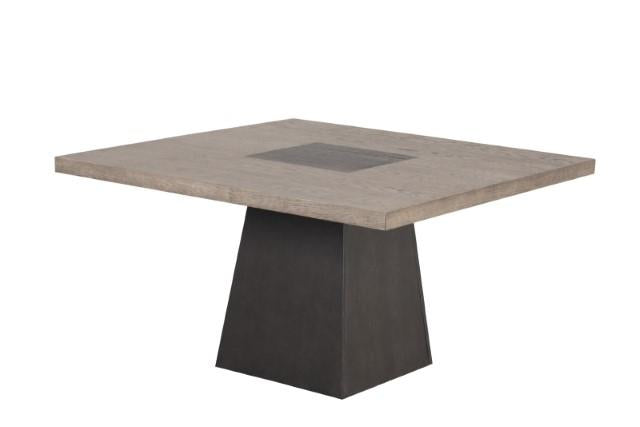 Juego de comedor Broager de 5 piezas (sillas giratorias blancas)