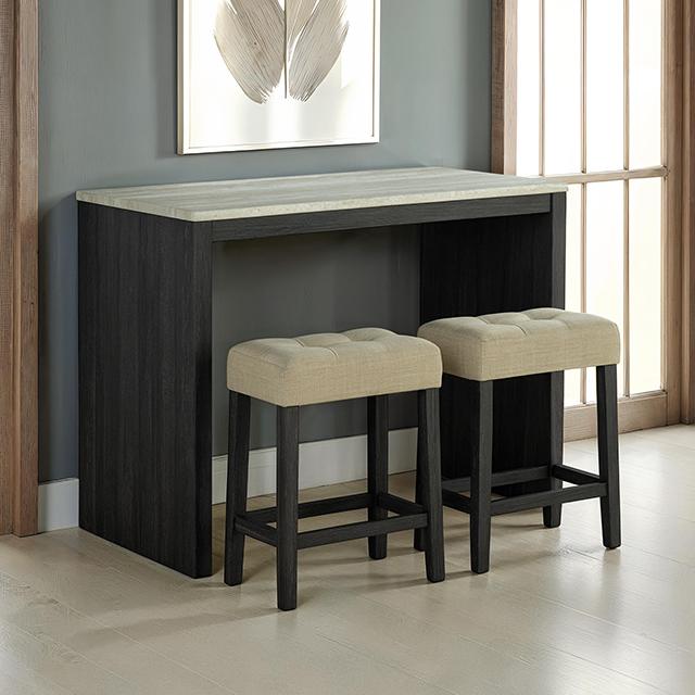 Juego de mesa de comedor Zanaide de 3 piezas