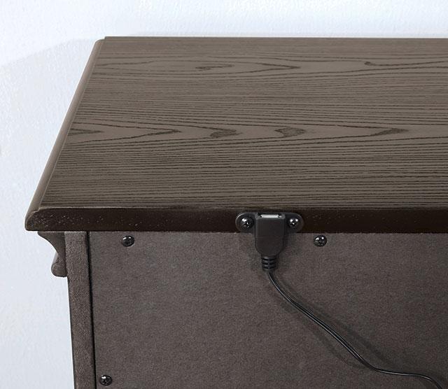 Juego de dormitorio queen de 4 y 5 piezas Pamphilos gris y blanco