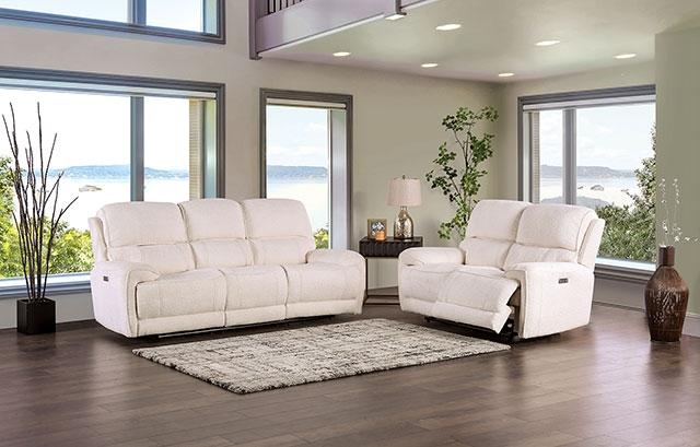 Sofá reclinable eléctrico MORCOTE, beige