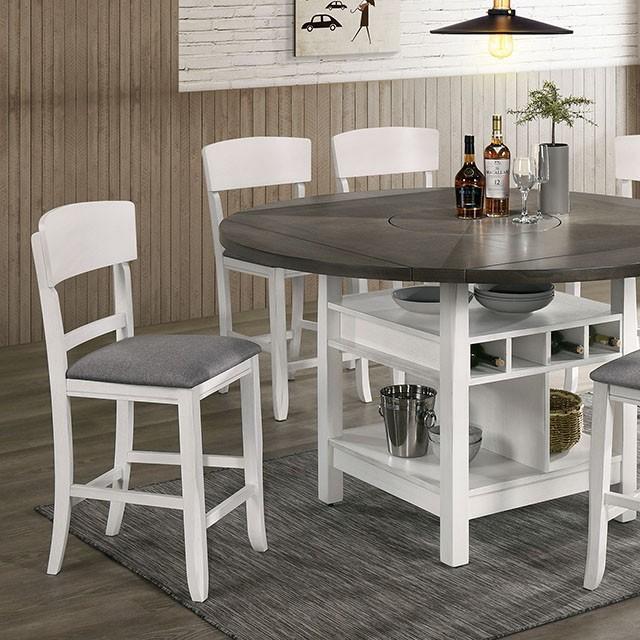 Mesa de comedor redonda STACIE a altura de encimera