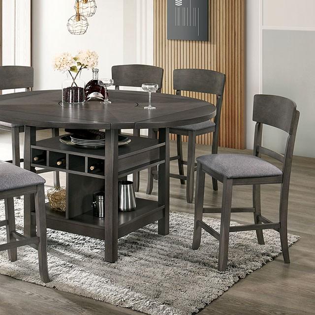 Mesa de comedor redonda STACIE a altura de encimera