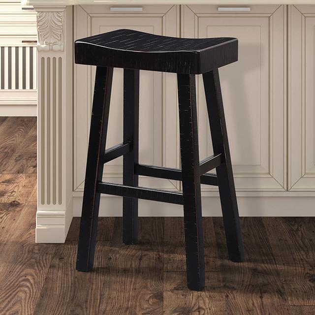 Taburete Biasca de 29" (2/CAJA) Blanco, Marrón y Negro