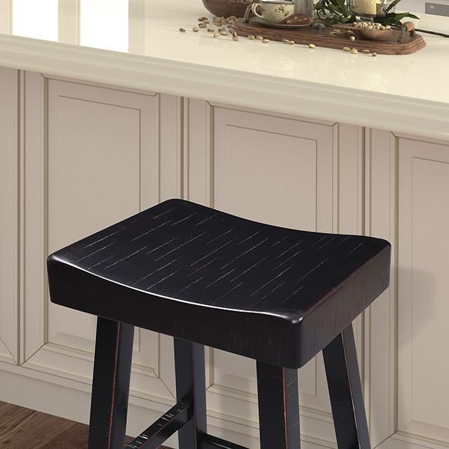 Taburete Biasca de 24" (2/CTN) Blanco, Marrón y Negro