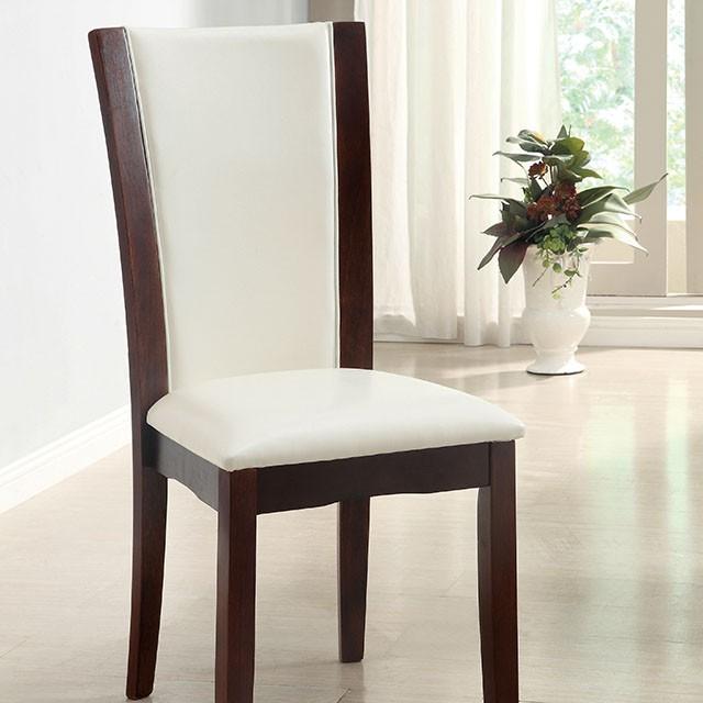 Manhattan I Silla auxiliar Dark Cherry/White, Blanca (2/CTN)