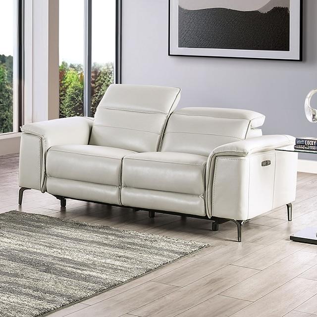 Sofá biplaza reclinable eléctrico Ascona