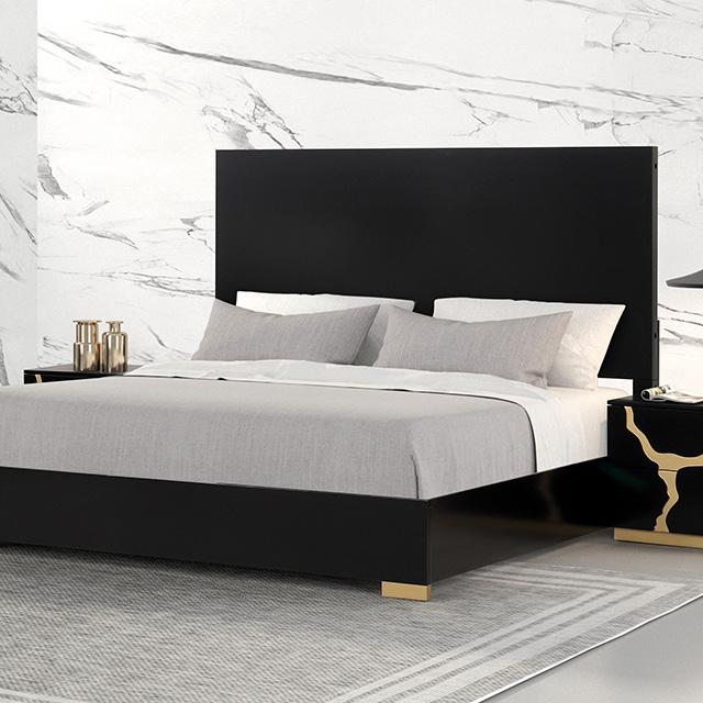 Goldsberg E. Cama Queen y King Gris y Rosa