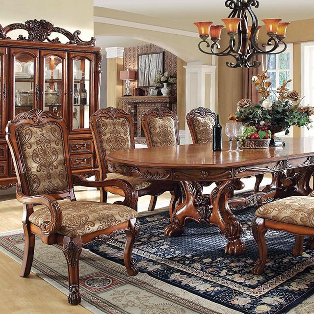 Mesa de comedor Medieve de roble antiguo