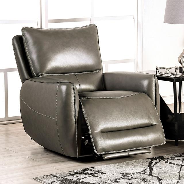 PHINEAS Sillón reclinable eléctrico, gris