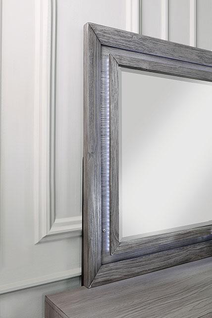 Espejo RAIDEN con LED, Gris