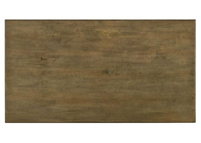 Mesa de comedor ST GALLEN, Tono natural/Gris claro