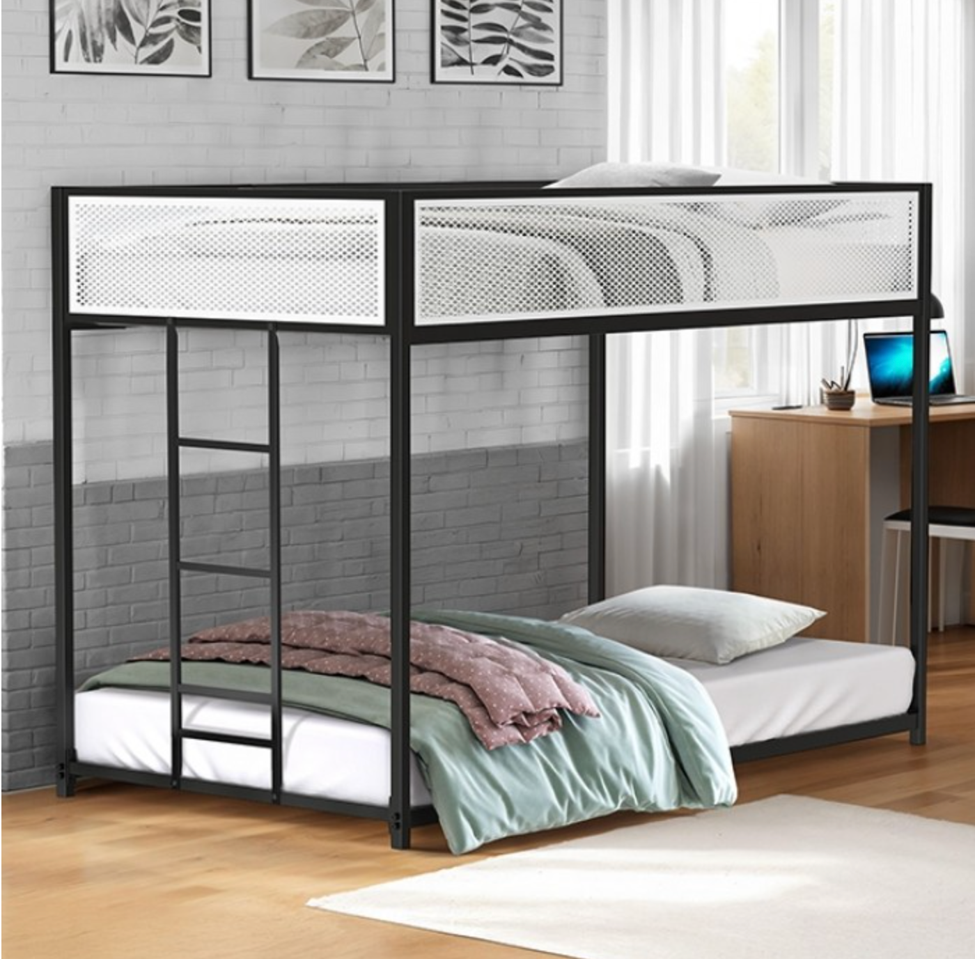Southhall Twin/Twin Bunk Bed- Black
