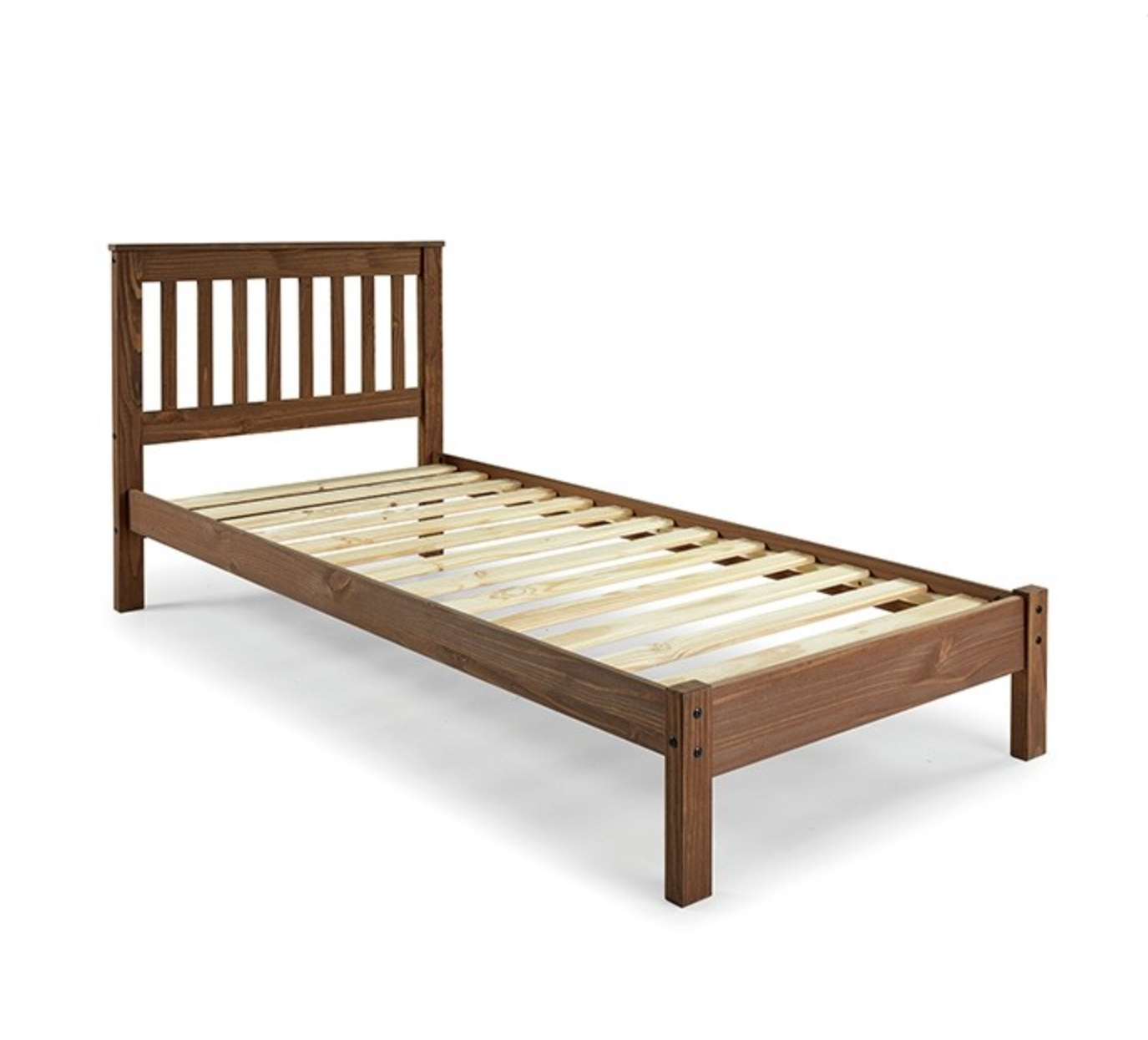 Cama doble Crestwell - Caoba
