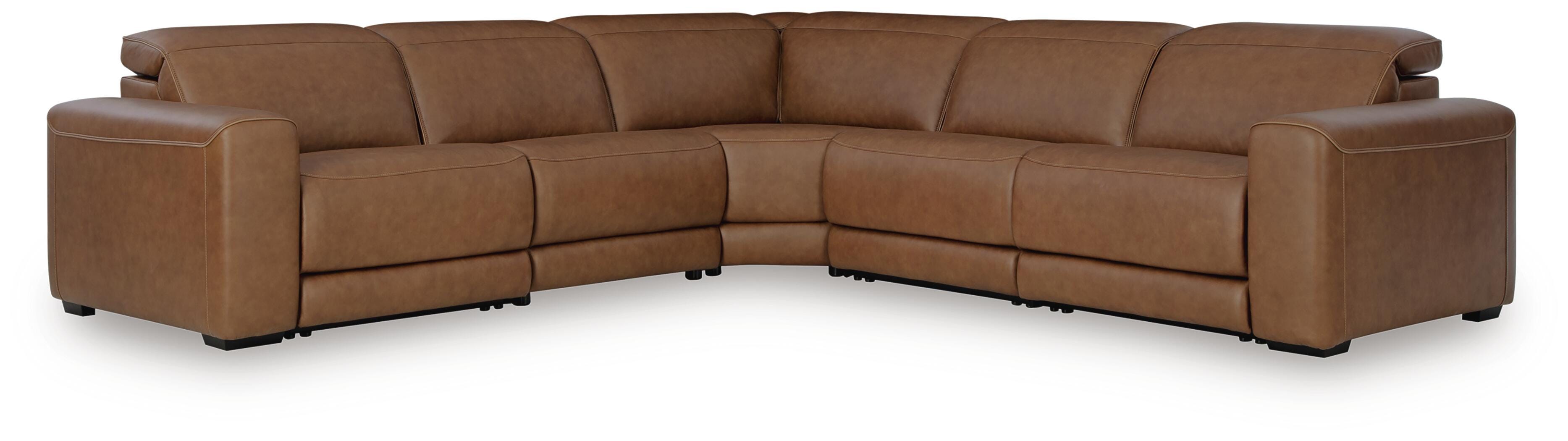 Seccional reclinable eléctrico Magic Man de 5 piezas