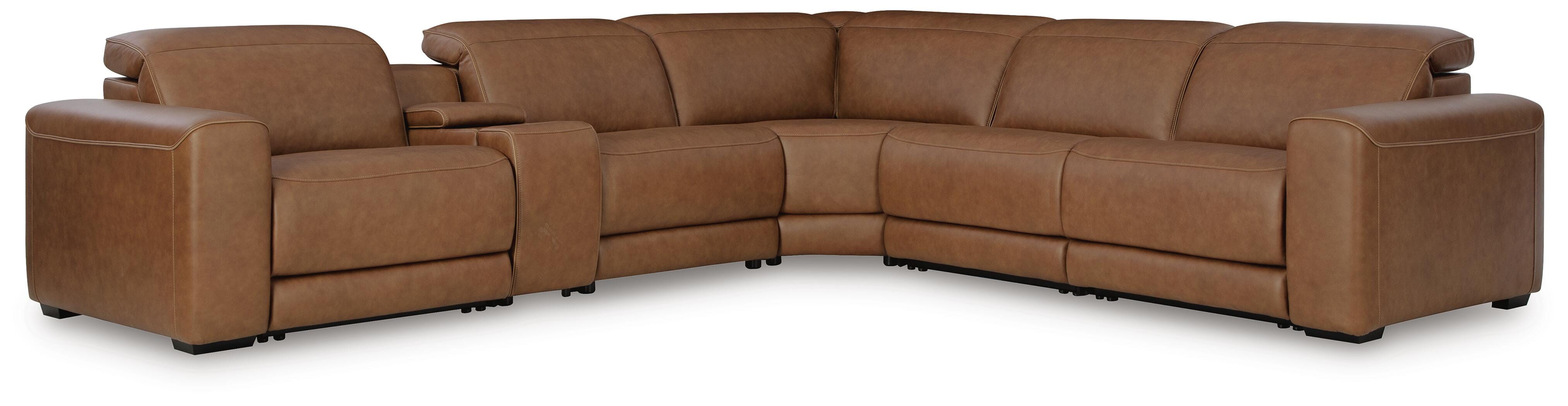 Seccional reclinable eléctrico Magic Man de 5 piezas