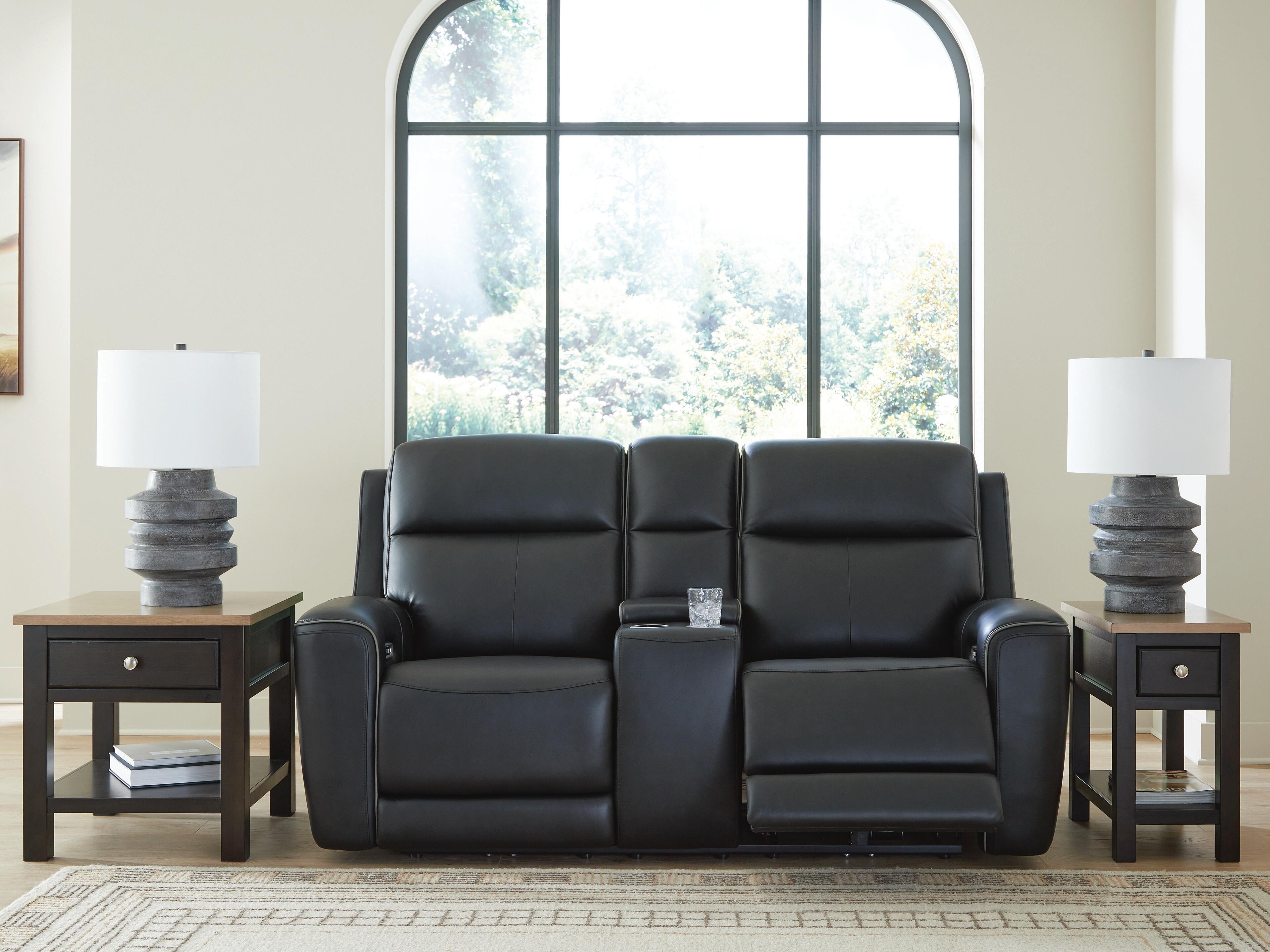 Sofá reclinable biplaza eléctrico 5Z-Relaxation con consola