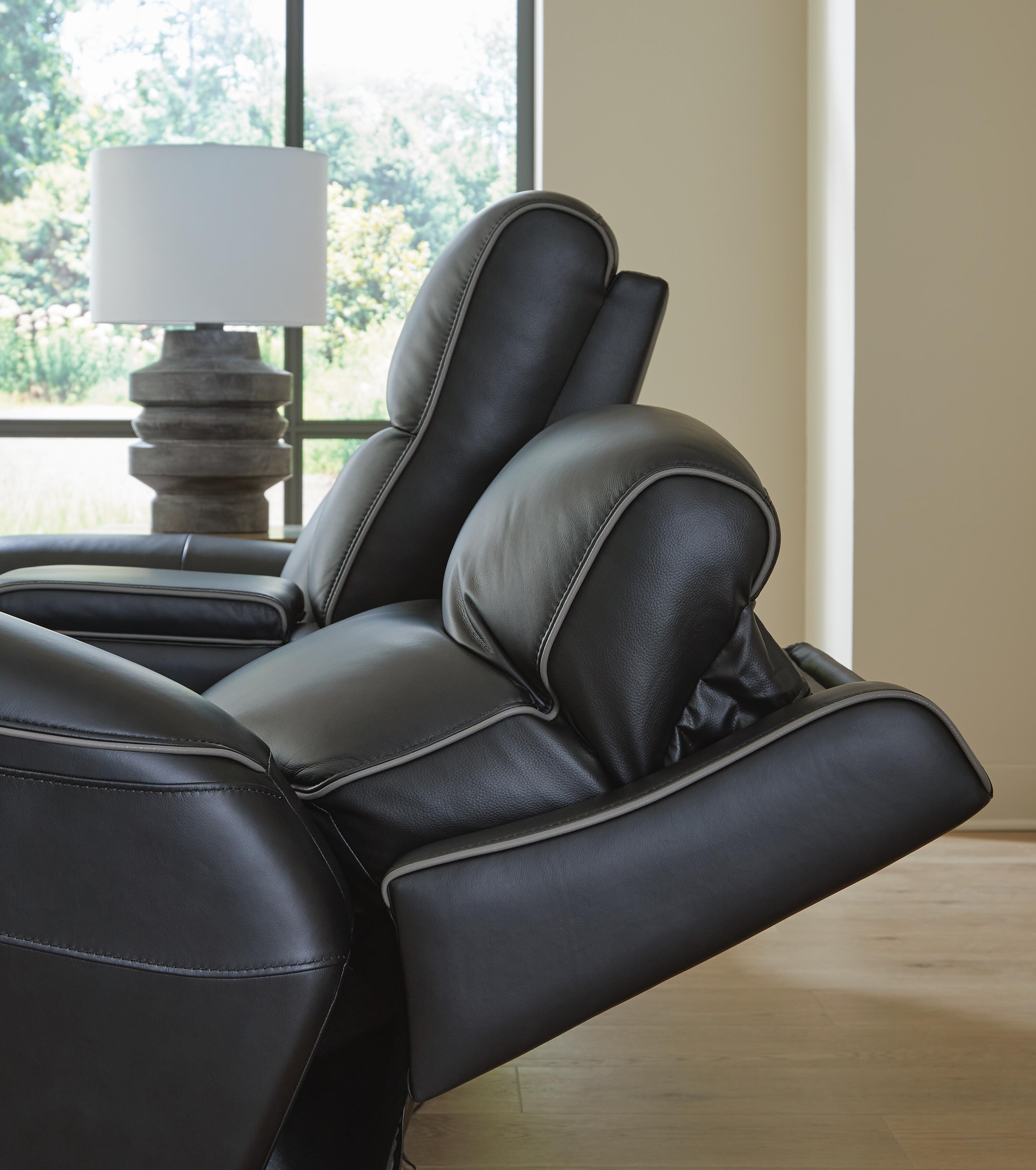 Sofá reclinable biplaza eléctrico 5Z-Relaxation con consola