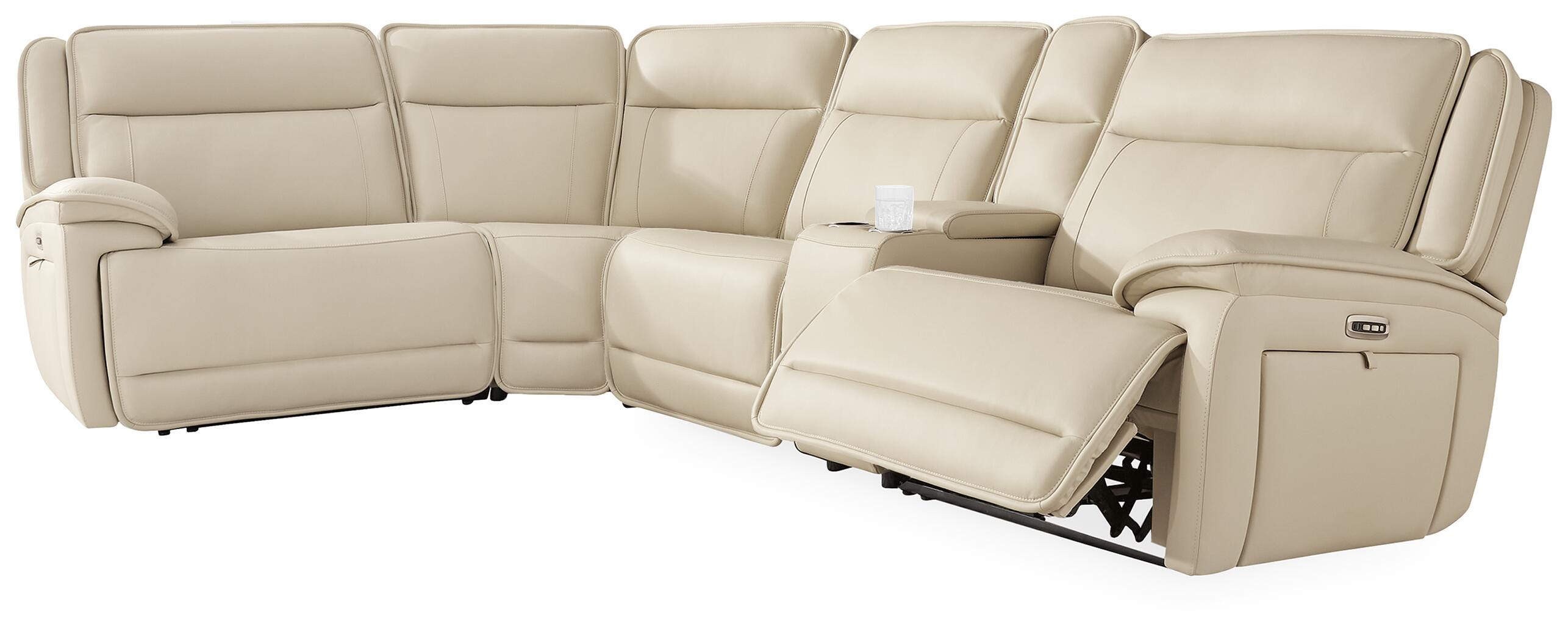 Seccional reclinable Double Deal con consola