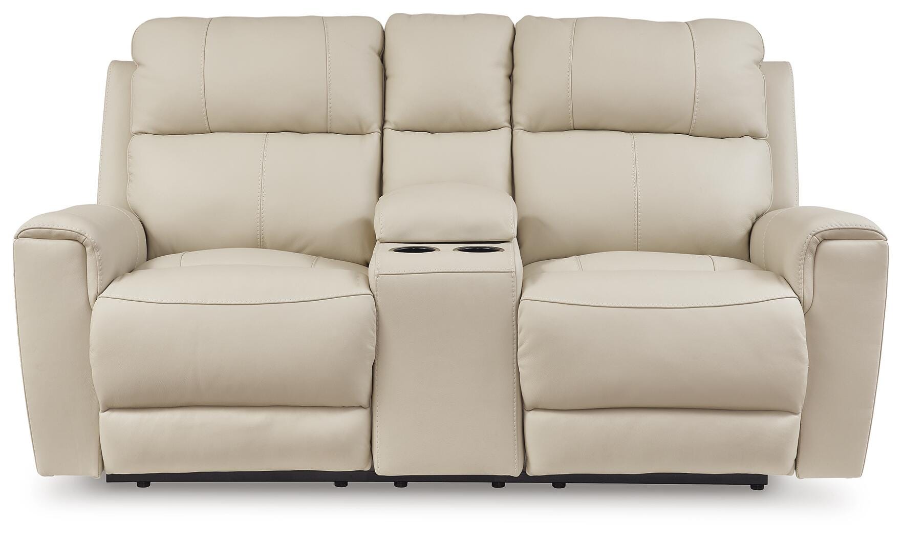 Sofá biplaza reclinable eléctrico Dahlmoore con consola