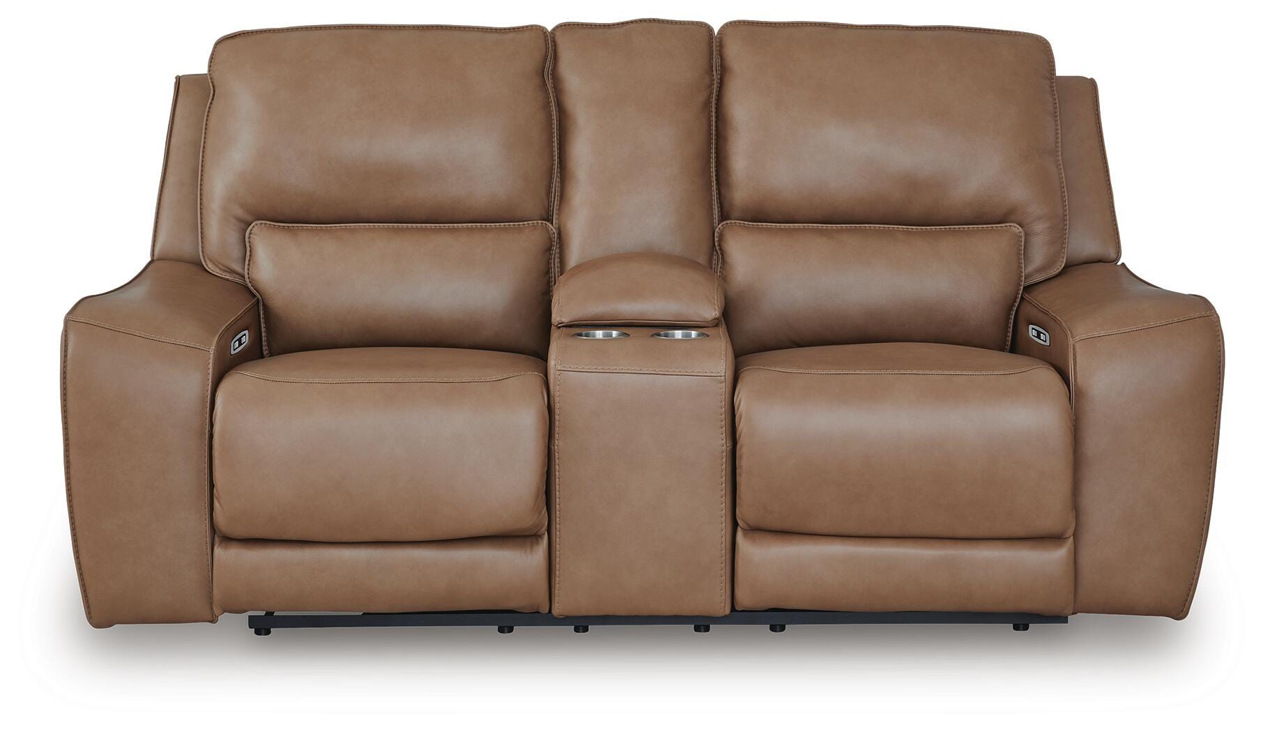 Sofá biplaza reclinable eléctrico DeepWakes con consola