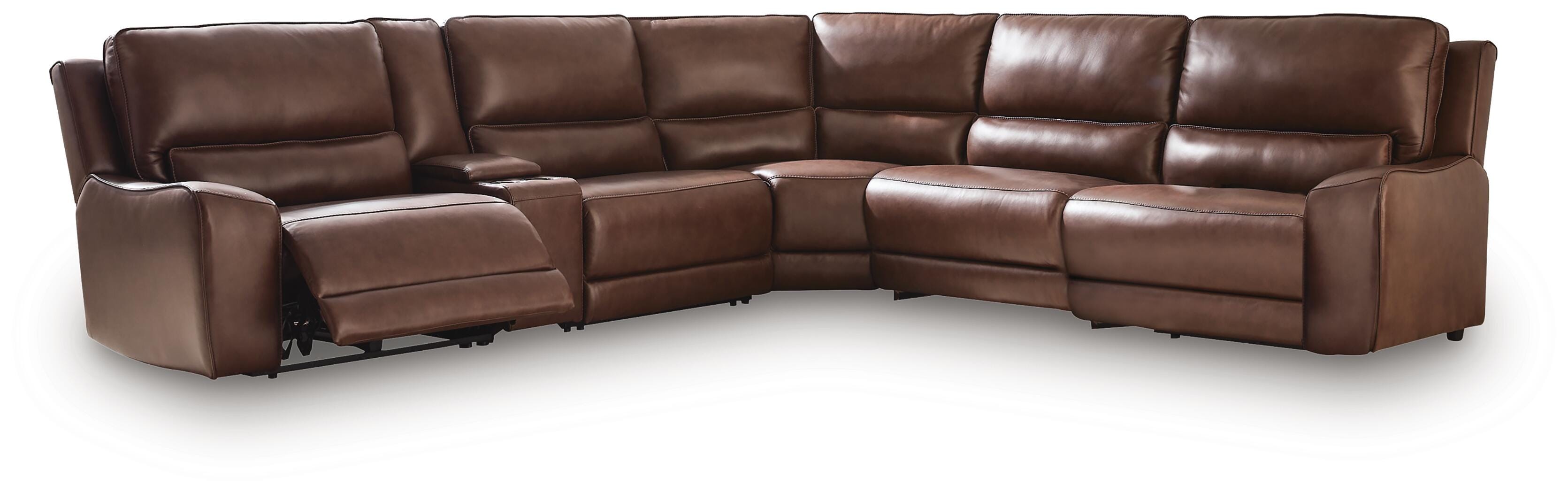 Seccional reclinable DeepWakes con consola de almacenamiento
