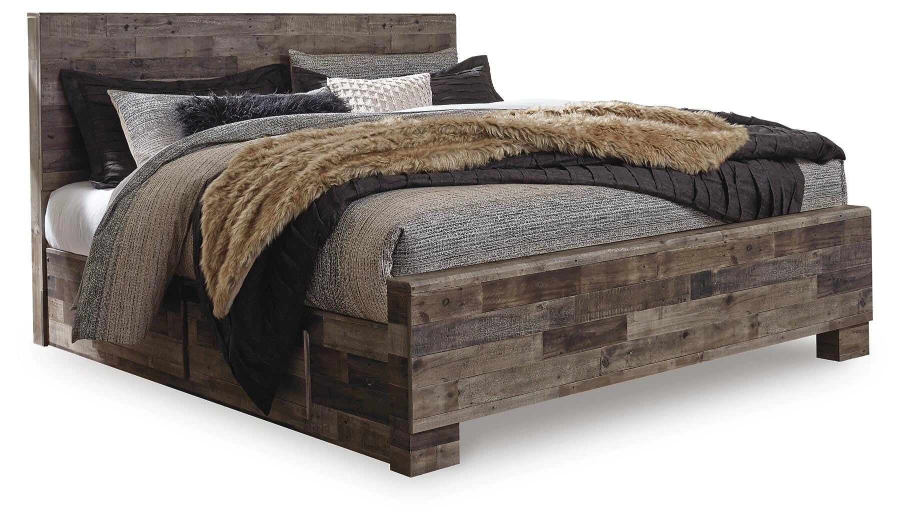 Cama Derekson con 2 cajones de almacenamiento laterales