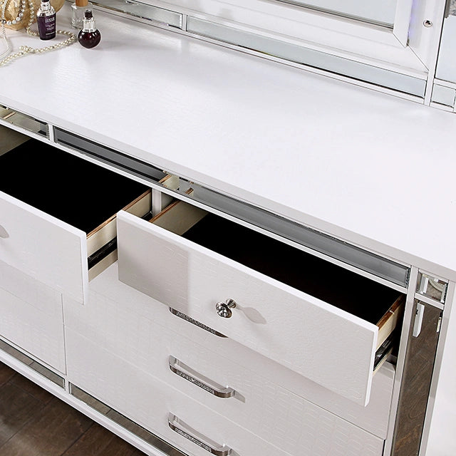 Cama King Size BRACHIUM, blanca
