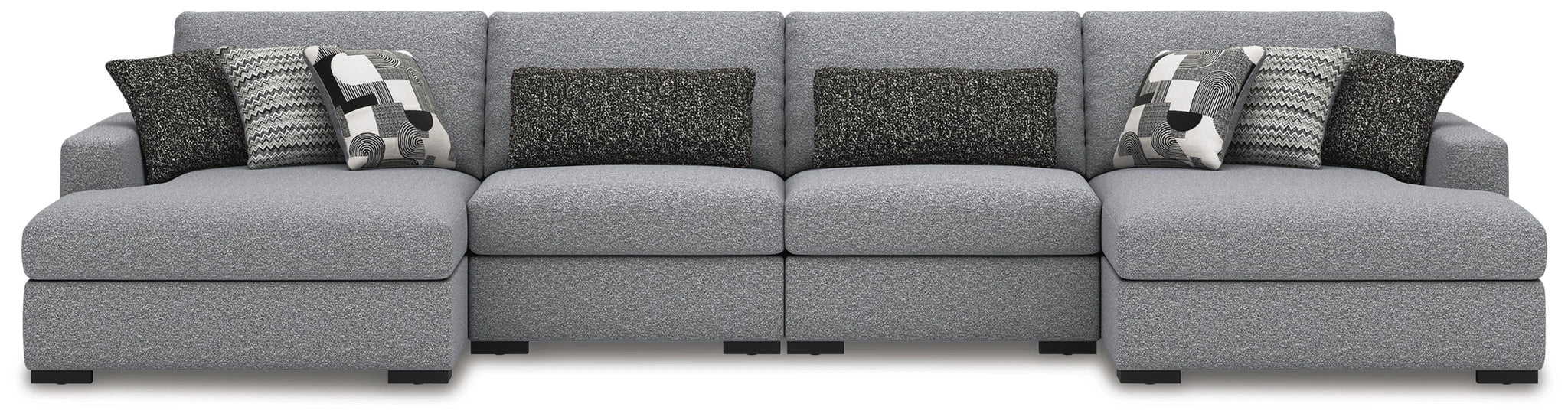 Sofá seccional Bealton con doble chaise longue