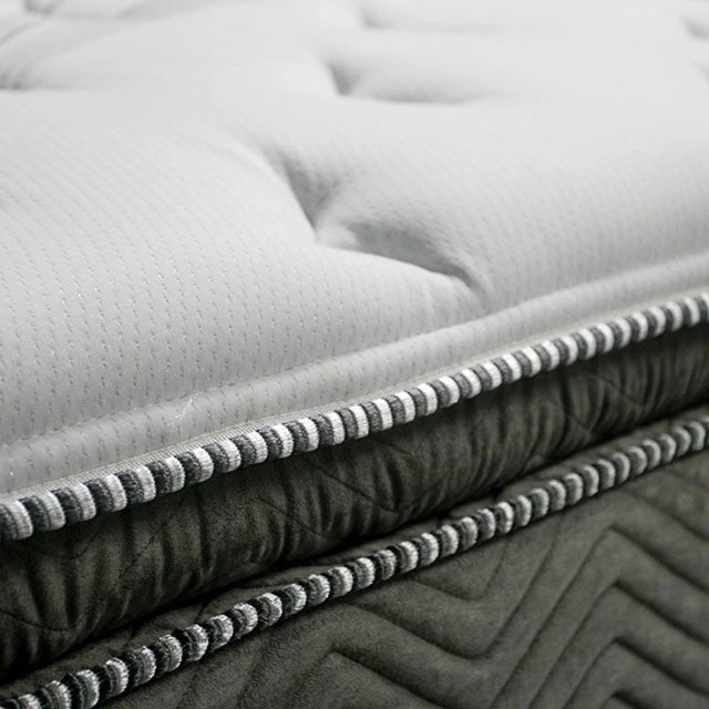 Colchón STORMIN Euro Pillow Top de 13" Blanco/Gris, California King