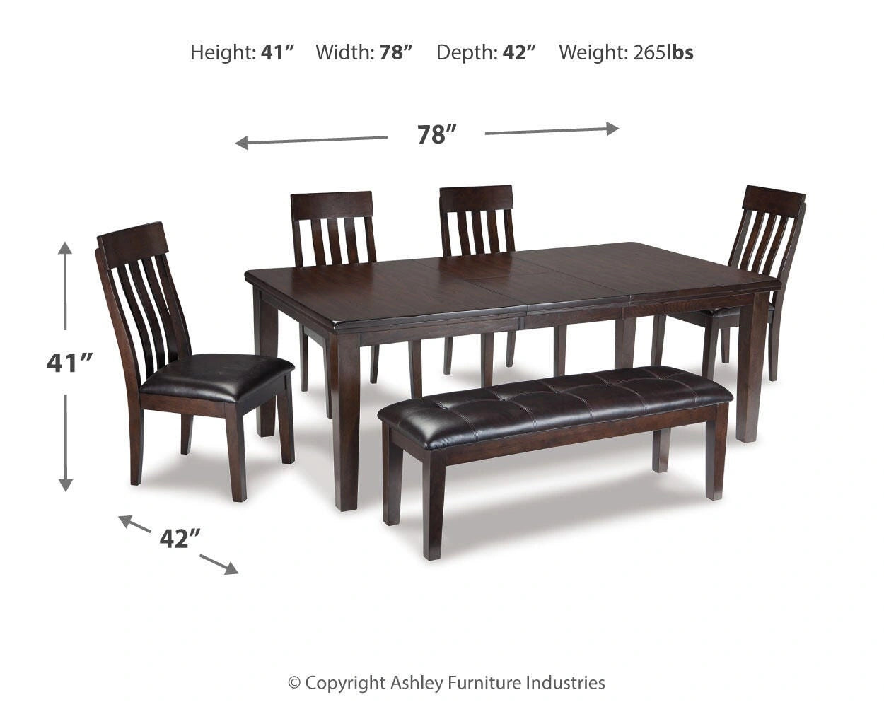 Juego de comedor Haddigan