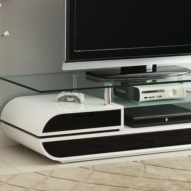 Mueble de TV Evos Blanco/Negro 63"