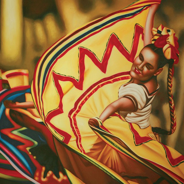 Pintura de Lienzo Impresa Danza Folklórica