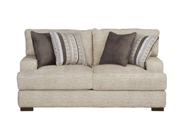 ARDENFOLD Sofá biplaza, beige y gris