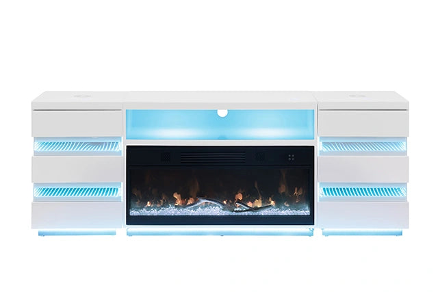 Mueble para TV Terni con chimenea