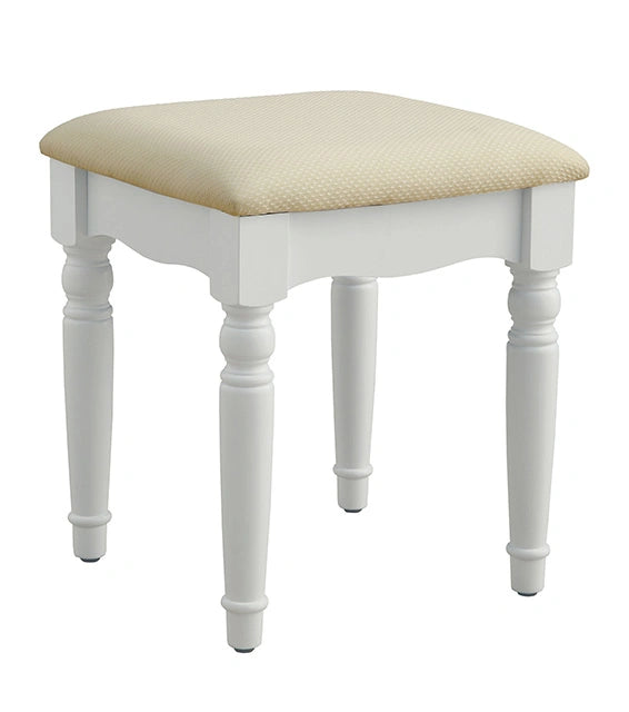 Tocador blanco ATHY con taburete