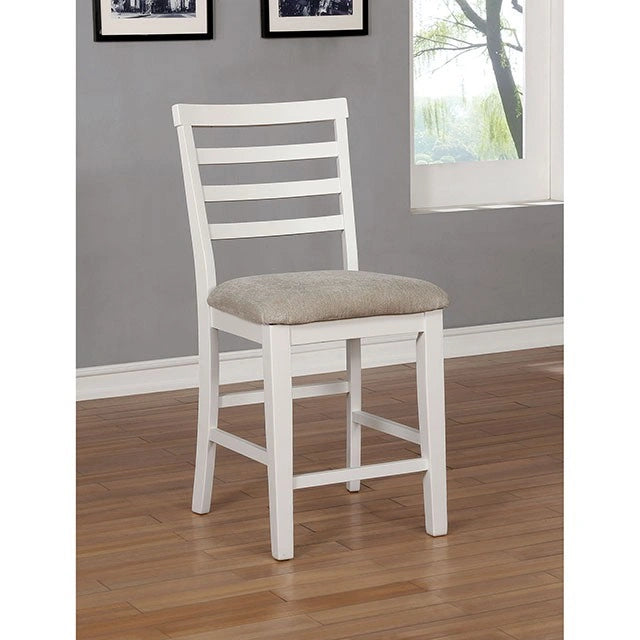 Silla de mostrador Kiana blanca (2/caja)