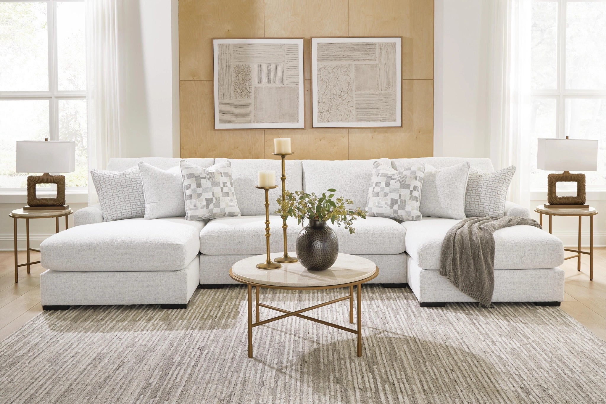 Seccional doble chaise Misty-Lakes