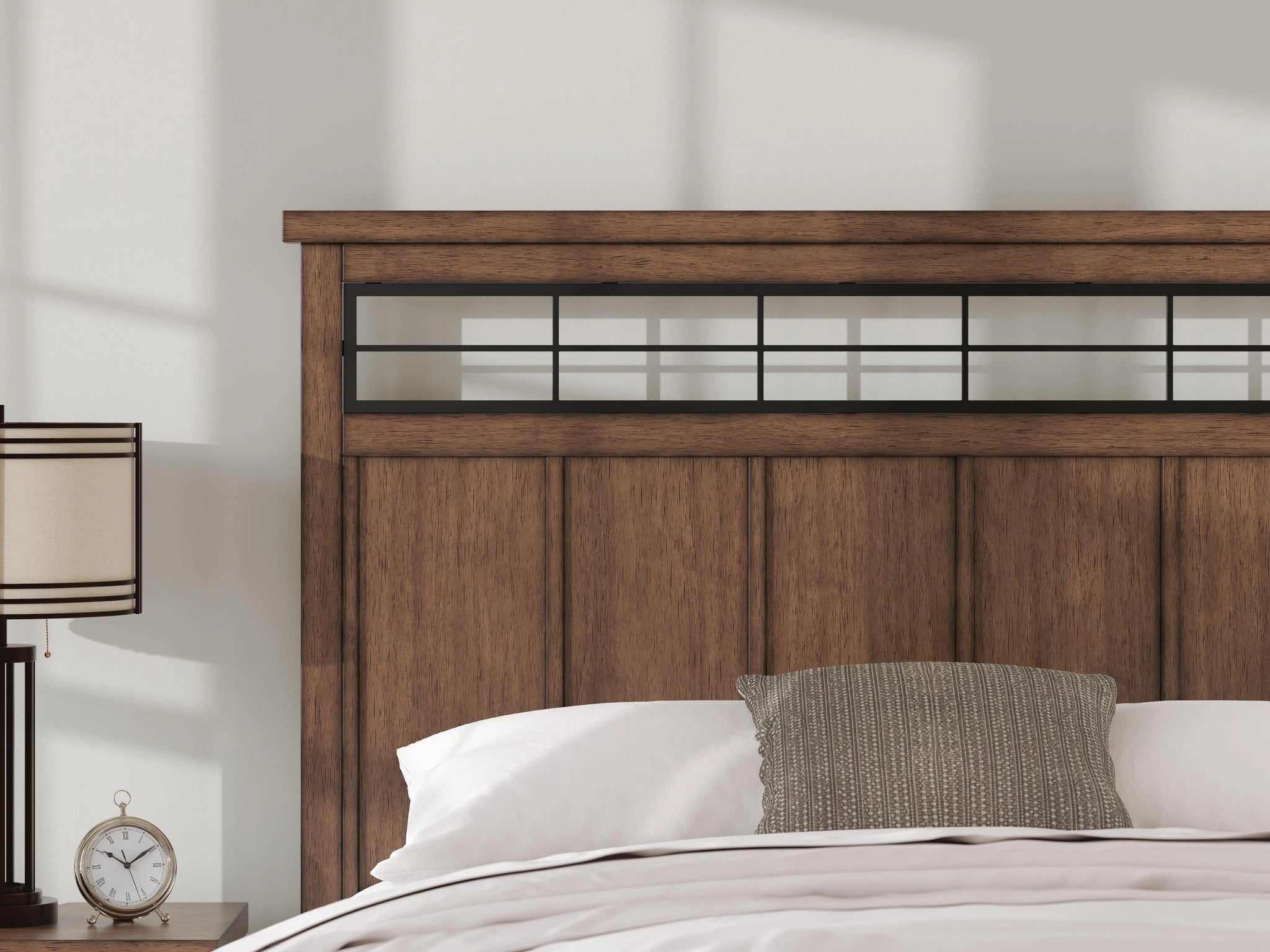 Cama con almacenaje en panel Taffenbrook