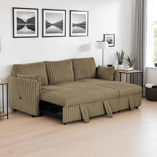 Seccional Denholme con cama extraíble
