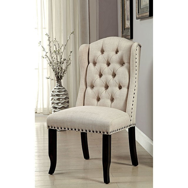 Juego de mesa de comedor Sania de 7 piezas beige