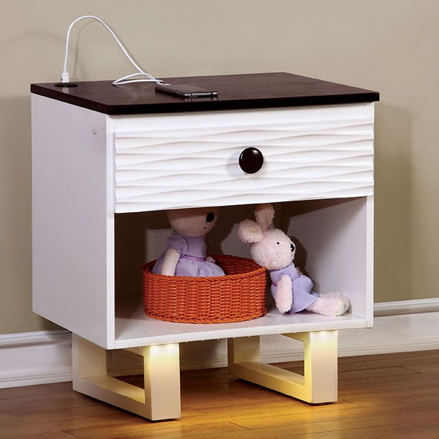 Mesa de Noche Meredith con Toma USB