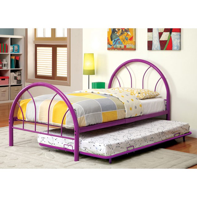 Cama matrimonial Rainbow Negra, Blanca, Plateada, Negra y Verde
