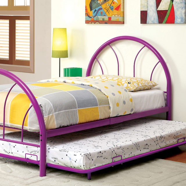 Cama matrimonial Rainbow Negra, Blanca, Plateada, Negra y Verde