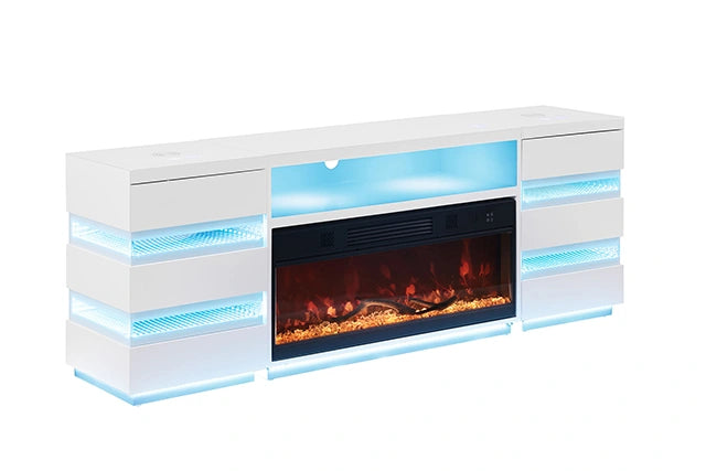 Mueble para TV Terni con chimenea