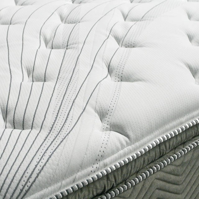 Colchón STORMIN Euro Pillow Top de 13" Blanco/Gris, California King