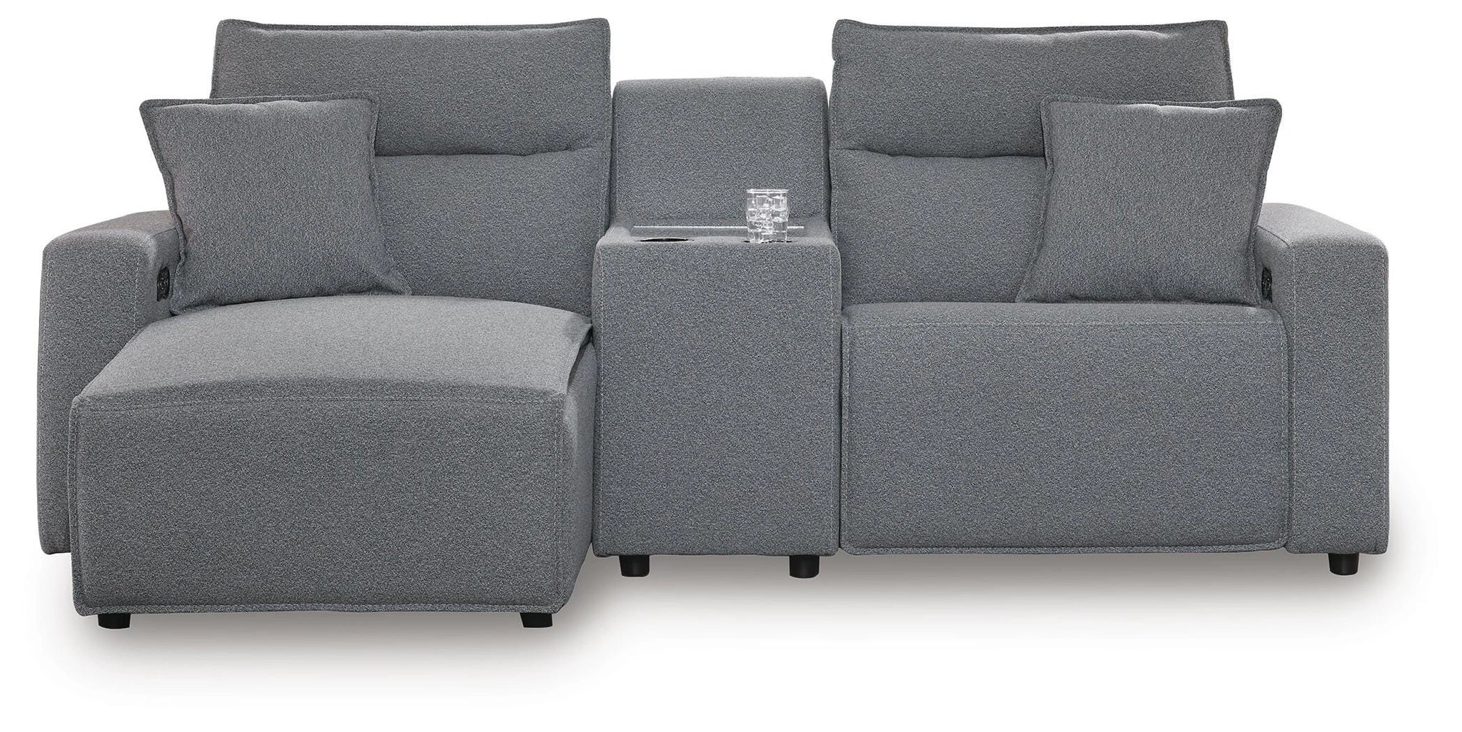 Seccional reclinable eléctrico Modmax con chaise longue
