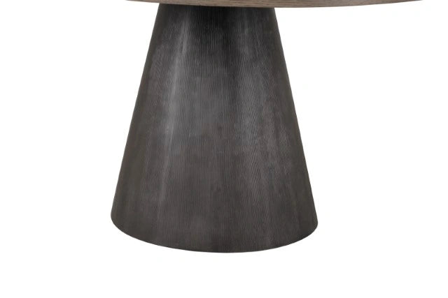 Juego de comedor de 5 piezas Broager (sillas giratorias gris claro)