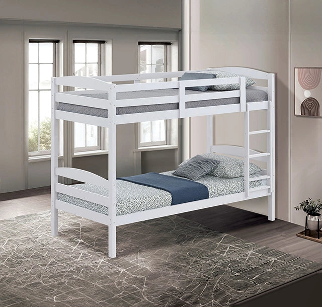 Literas Finsbury Twin Twin Espresso, Gris y Blanco