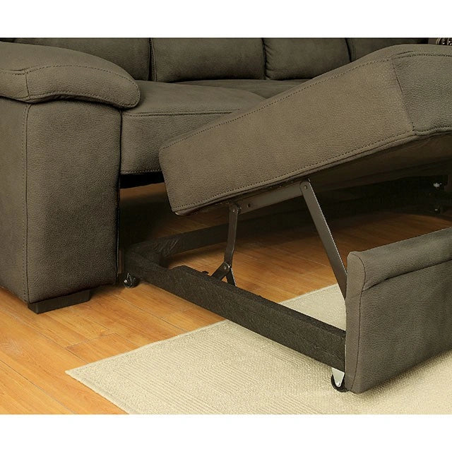 Seccional ALCESTER Brown & Gray con Sofá Cama, Fresno