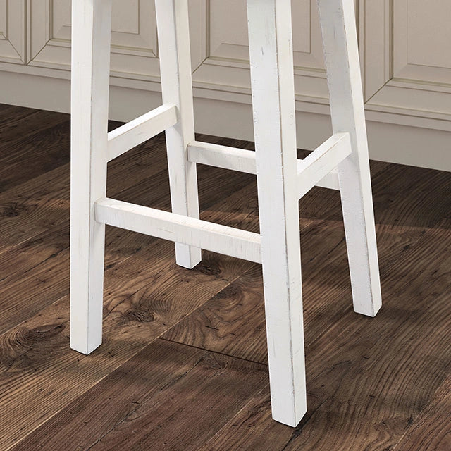 Taburete Biasca de 29" (2/CAJA) Blanco, Marrón y Negro